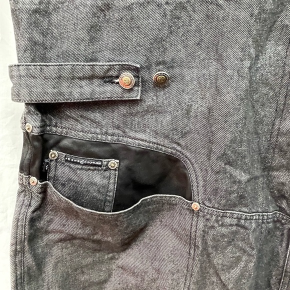 Rocawear jumpsuit button down front denim coveralls men sz XXXL - Picture 6 of 7